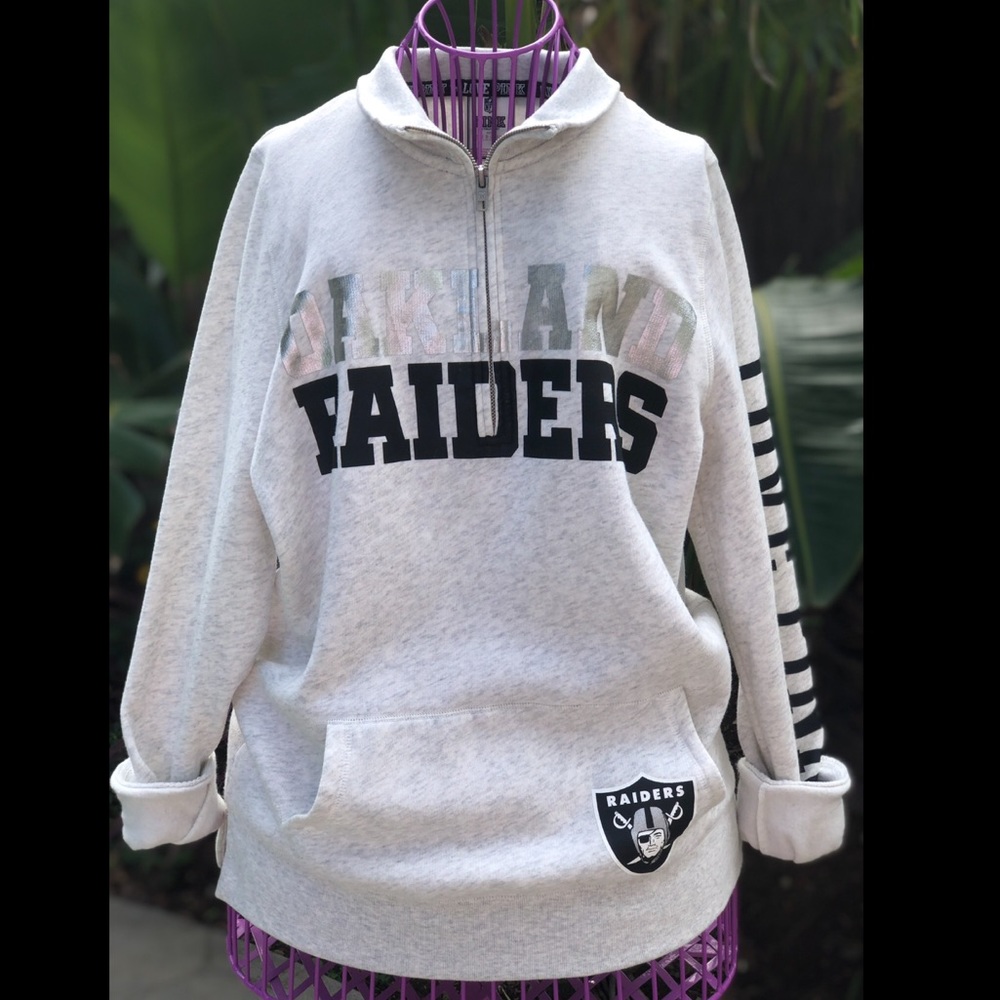 Raiders half zip sweatshirt ☠️🏈💕
